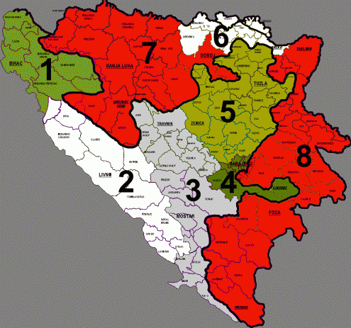 HSP prijedlog teritorijalnog ustroja BiH