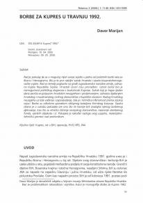 Borbe za Kupres Borbe za Kupres