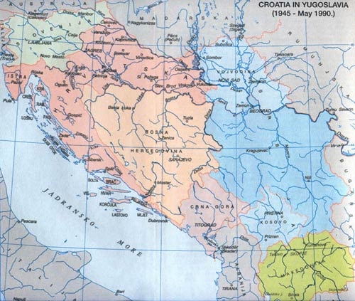 Croatia and Bosnia in Yugoslavia