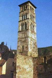 Jajce, Tower on the Church of St. Luke, 14-15th century, a rare example of Romanesque architecture in Bosnia. The only original medieval Church tower on the Balkan peninsula. Jajce, Tower on the Church of St. Luke, 14-15th century, a rare example of Romanesque architecture in Bosnia. The only original medieval Church tower on the Balkan peninsula.