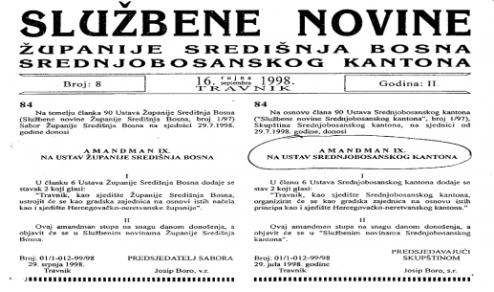 Statut za Travnik Statut za Travnik