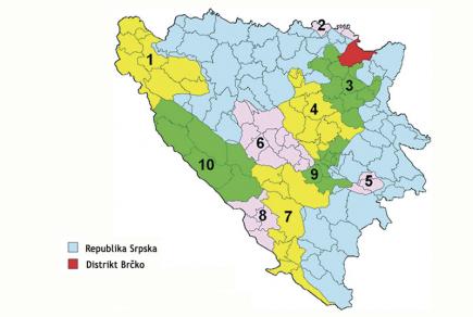 Županije u FBiH Županije u FBiH