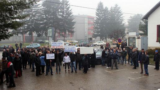 Održan novi prosvjed radnika PS \ Održan novi prosvjed radnika PS \