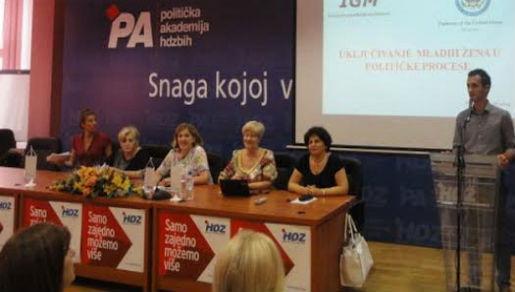 Okrugli stol: „Uključivanje mladih žena u političke procese.” Okrugli stol: „Uključivanje mladih žena u političke procese.”